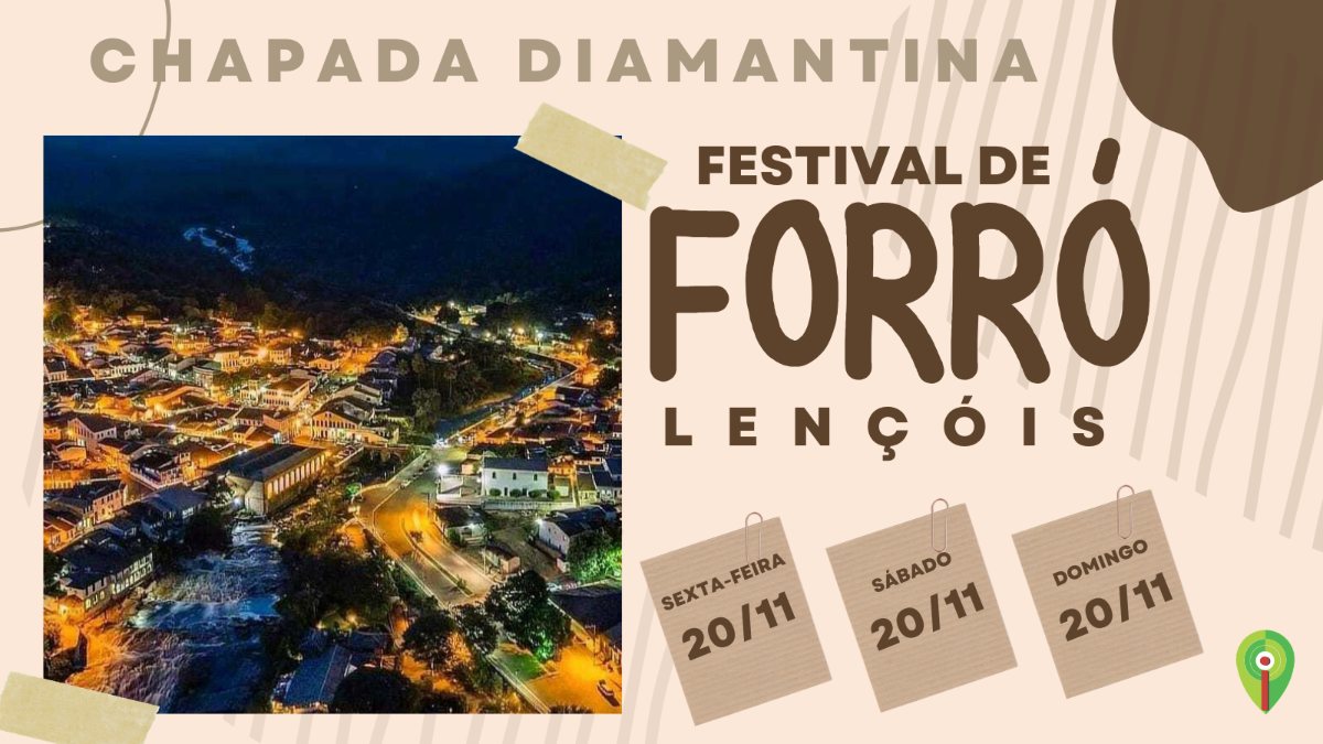 Découvrez tout sur le Festival de Forró de Lençóis 2026, du 20 au 22 novembre. Vivez le forró et explorez les beautés de la Chapada Diamantina !